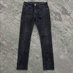 Ksubi chitch laid back mid rise slim fit jeans black edgy gothic emo goth 29”